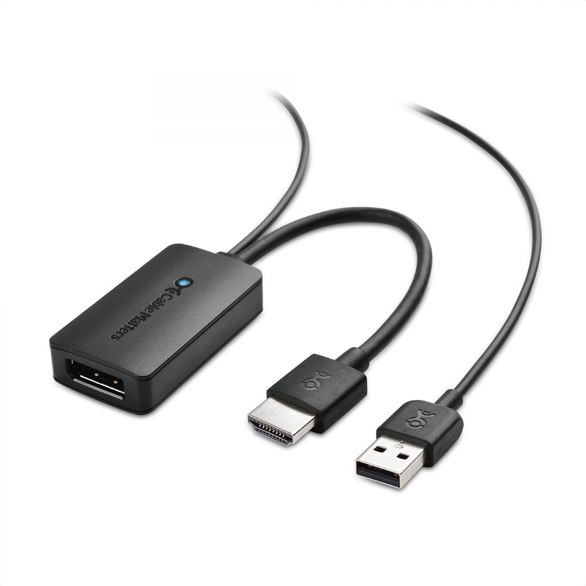 Cable Matters 2-Pack DisplayPort to HDMI Adapter DP to HDMI Adapter is NOT Compatible with USB Ports, Do NOT Order for USB Ports on Computers 